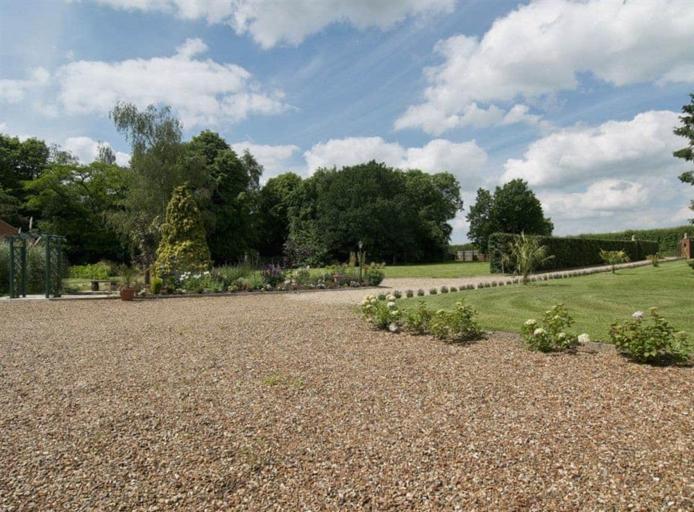 Garden and grounds at St Andrews Barn in Necton, Nr Swaffham, Norfolk., Great Britain