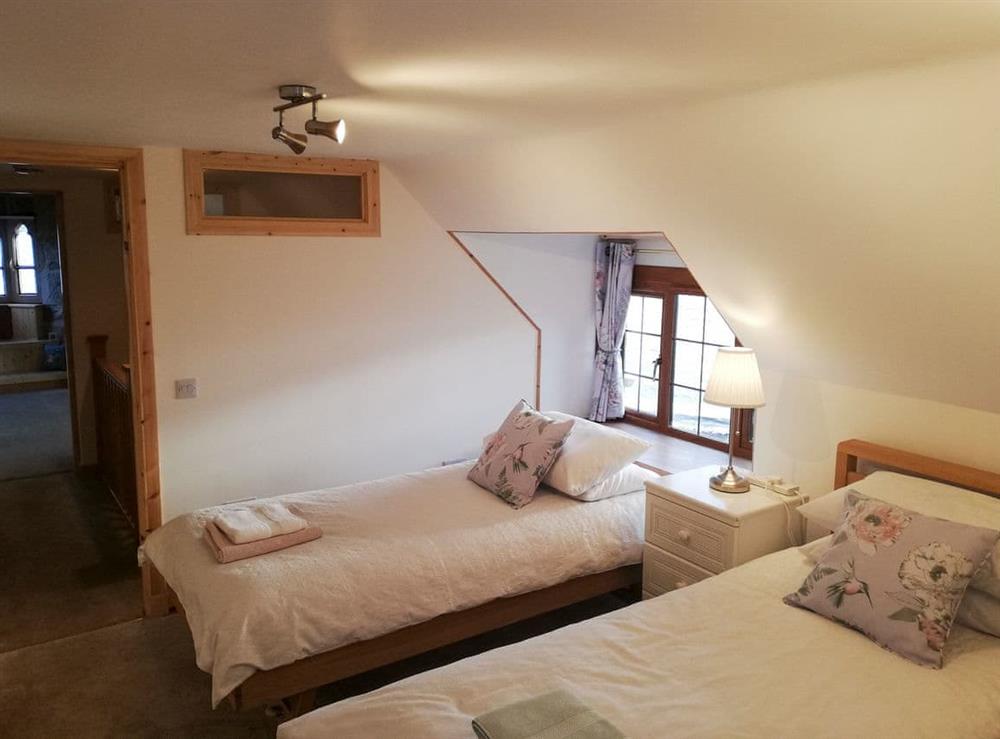 Comfortable twin bedroom at St Brighs in Dingwall, Ross-Shire