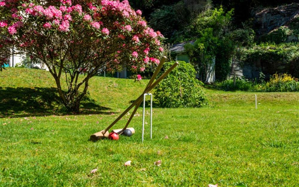 Croquet lawn for your enjoyment at St. Brychan in Tintagel