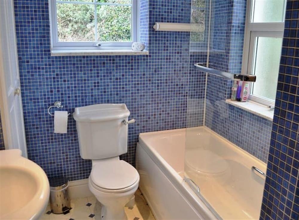 Ensuite bathroom at St Catherines Court No 4 in Fowey, Cornwall