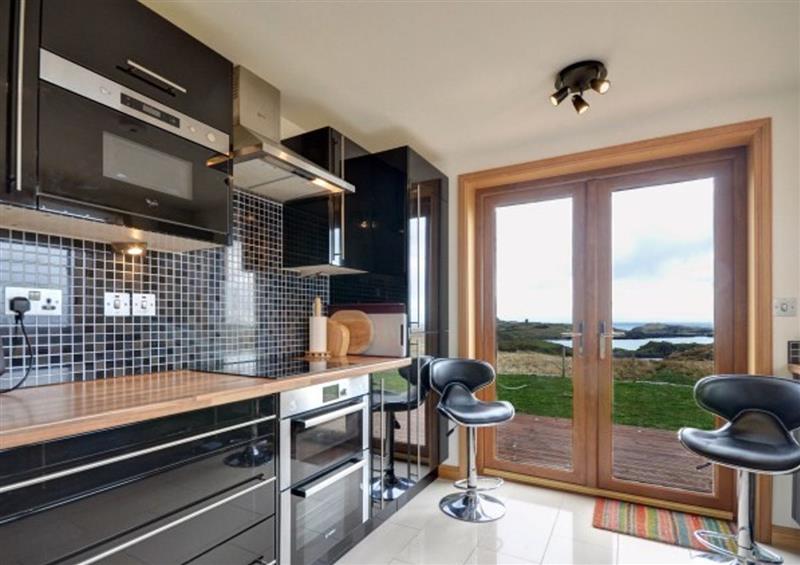 This is the kitchen at St Clements View, Leverburgh
