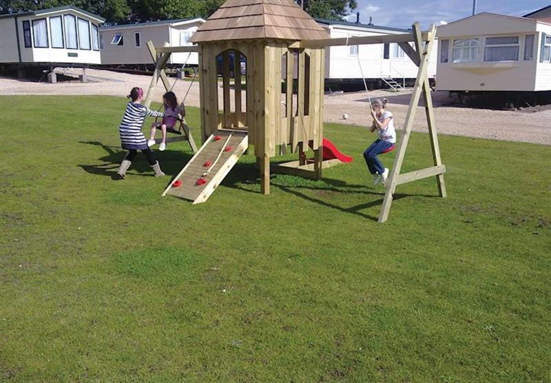 Children’s play area at St Cyrus Park in Aberdeenshire, Northern Highlands
