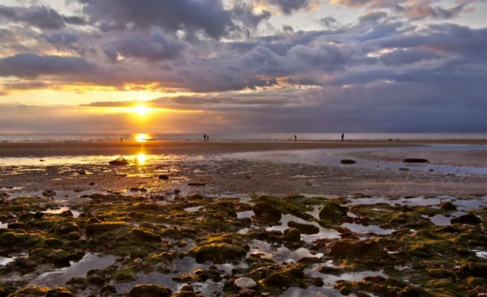 A sunset from down on Hunstanton beach at St Edmunds View, Hunstanton