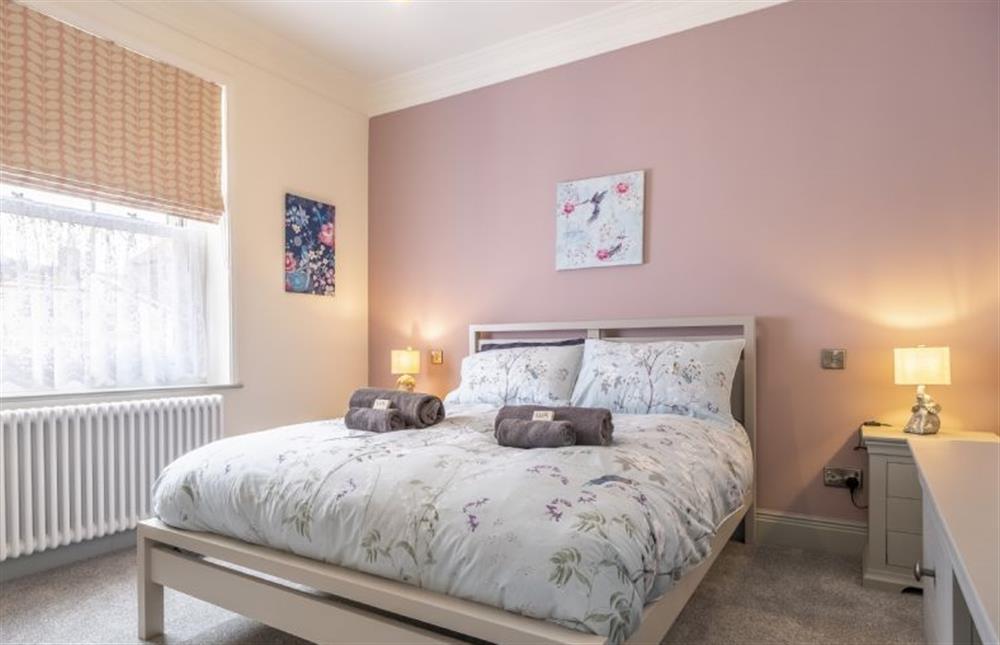 Bedroom three with Superking-sized bed and en-suite at St Edmunds View, Hunstanton