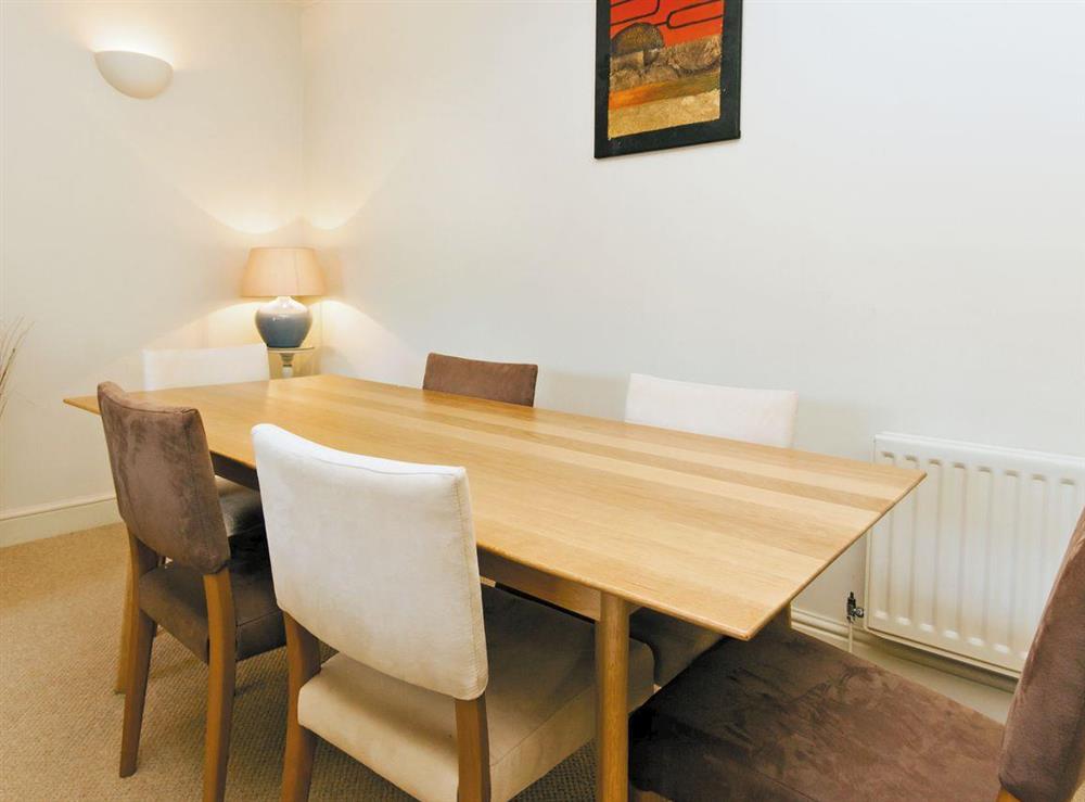 Charming dining area at St Elmo Court 7 in Salcombe, Devon