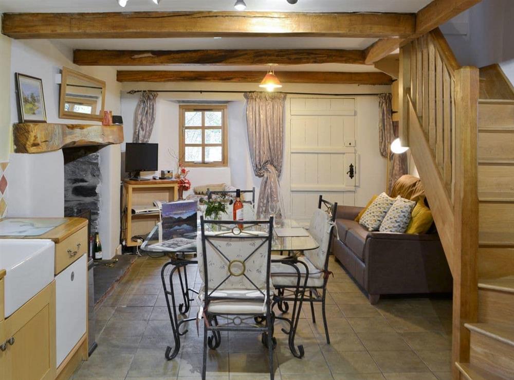 Characterful open-plan living space at St Francis Cottage in Ulpha, Nr Broughton-in-Furness., Cumbria