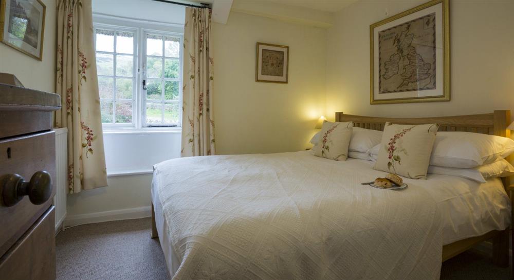 The double bedroom at St Gabriel's Elm Cottage in Bridport, Dorset