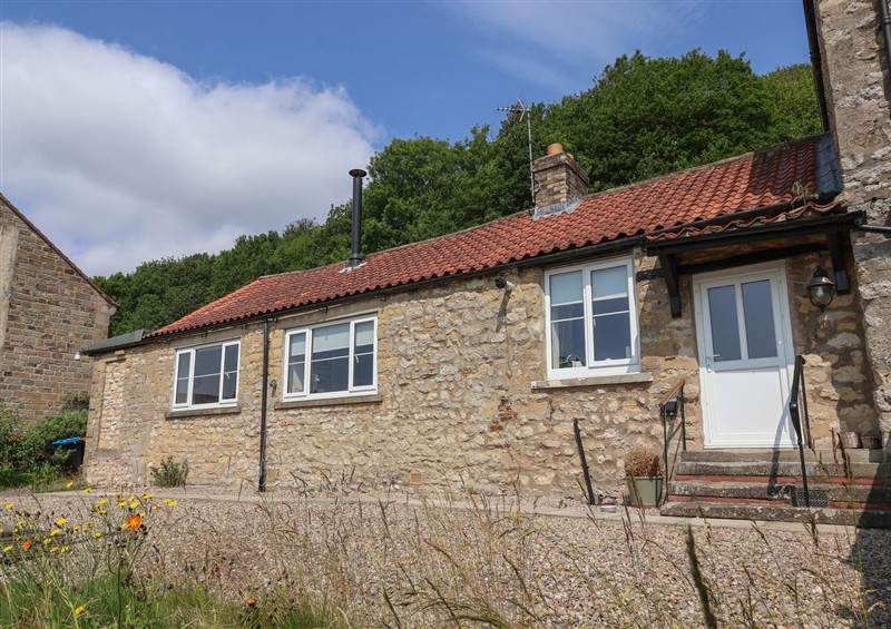 This is the setting of St Gregory's Cottage at St Gregorys Cottage, Oswaldkirk near Helmsley