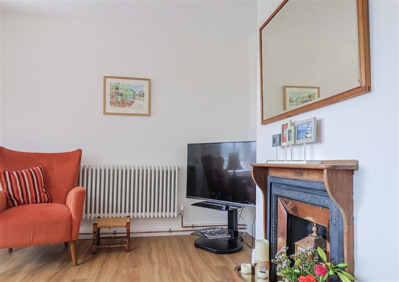 Relax in the living area at St Helena, Charmouth