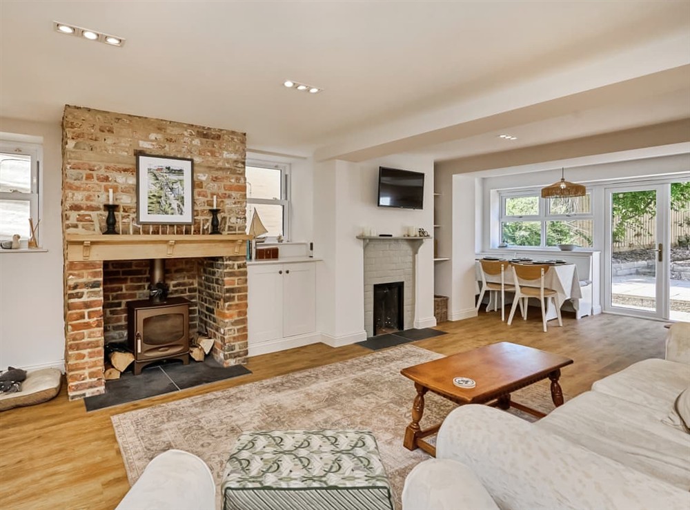 Living area at St Helens Vine Lodge in Bembridge, Isle of Wight