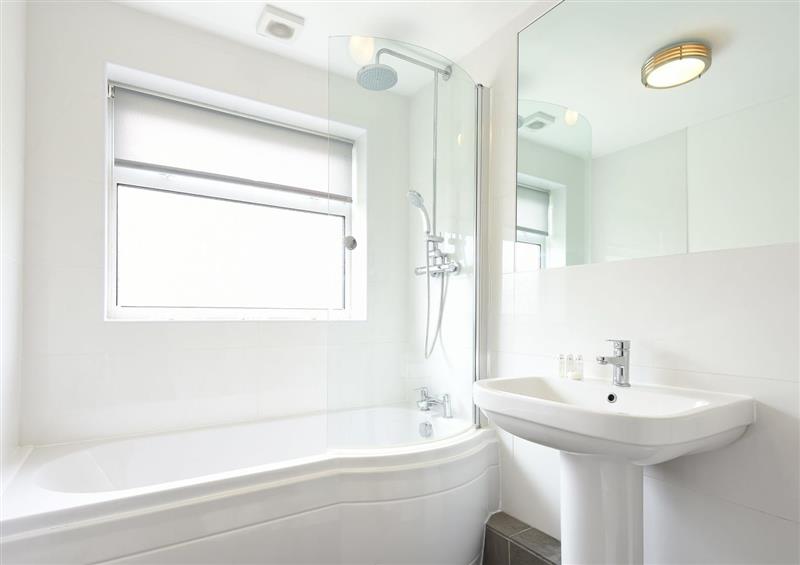 This is the bathroom at St Ives Bay View, Carbis Bay