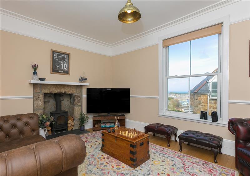 This is the living room at St Ives View, St Ives