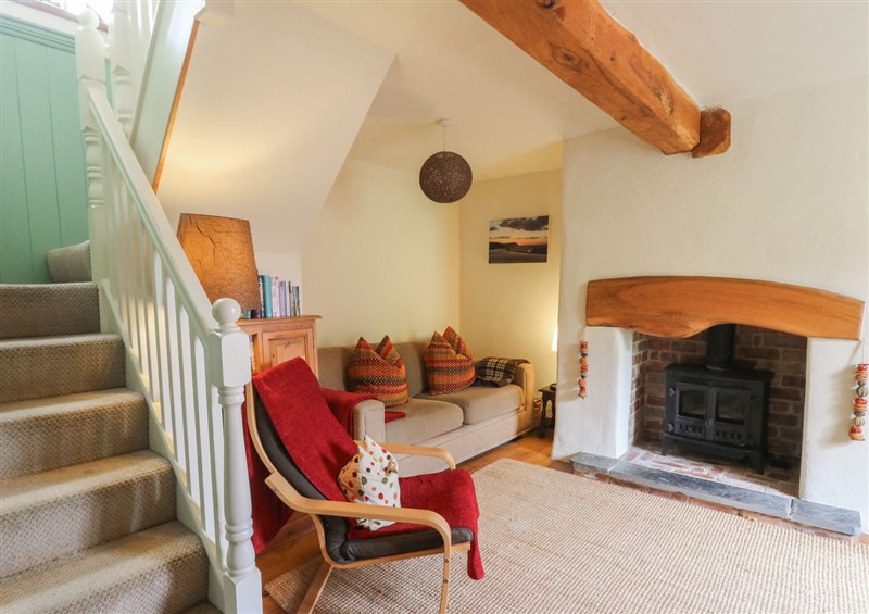 The living area at St Johns House, Newport