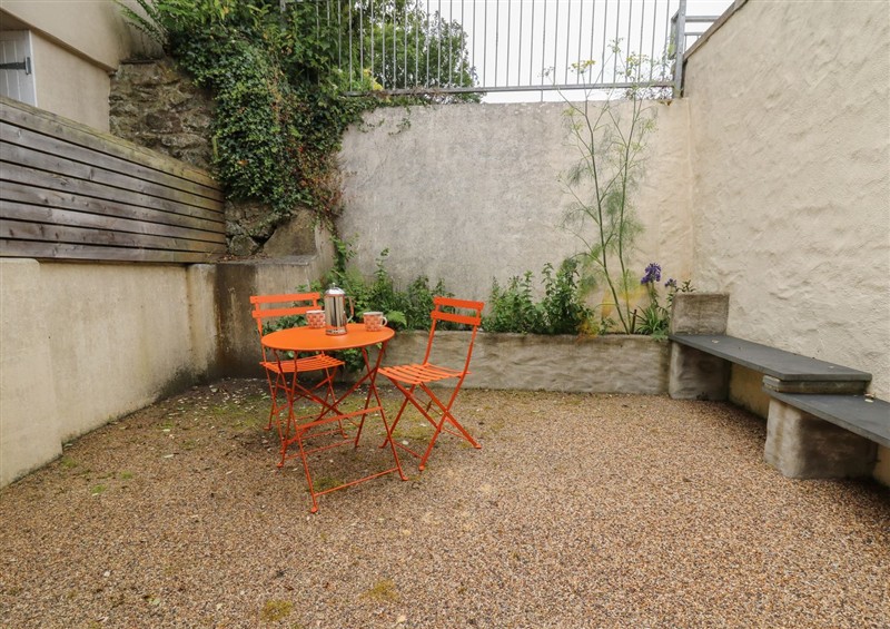 This is the garden at St Johns House, Newport