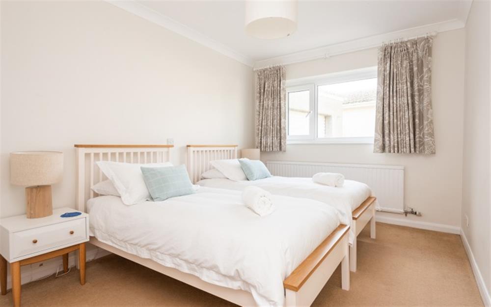 Twin bedroom  at St John's Lodge in Hope Cove