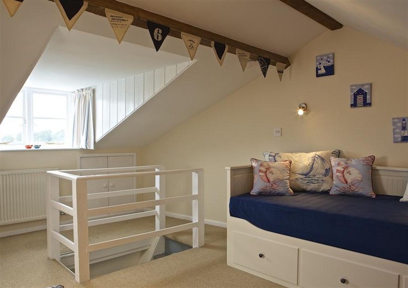 One of the bedrooms at St Leonards, Salcombe