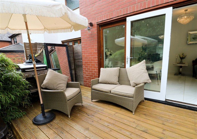 The patio at St Marys House, Greenfield