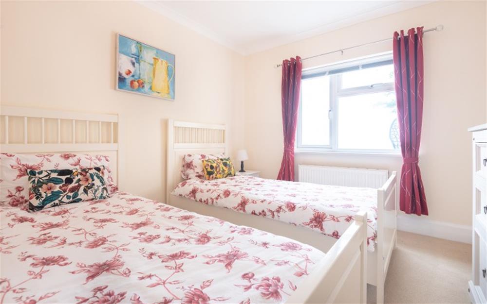 The twin bedroom.  at St Michaels in Bigbury-On-Sea