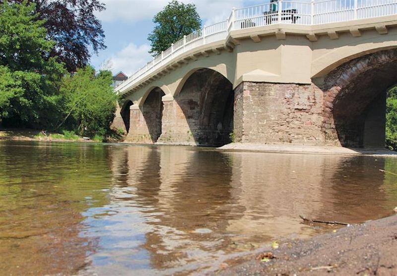 The Teme Bridge at St Michaels Caravan Park in Worcestershire, Heart of England