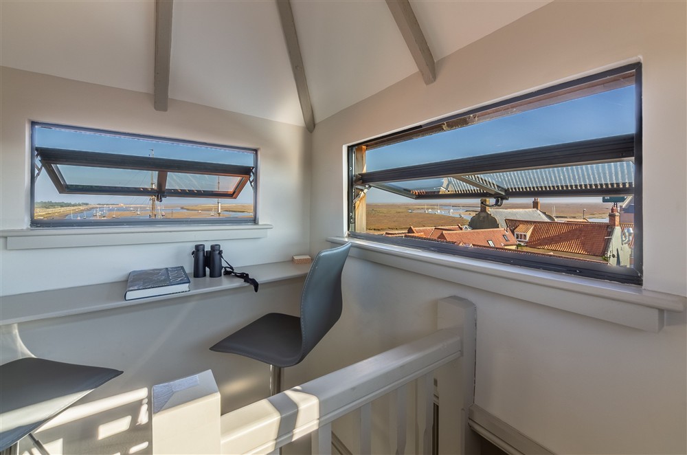 Top floor lookout tower at St Michael's Cottage, Wells-next-the-Sea