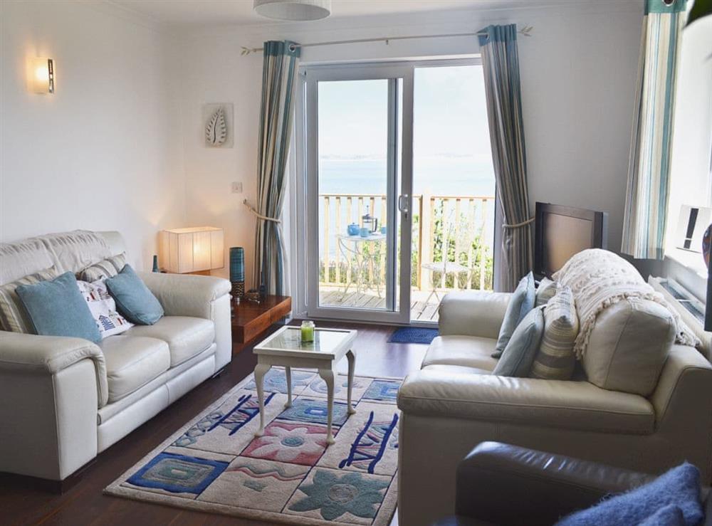 Living room at St. Michaels Mount View in Newlyn, Cornwall