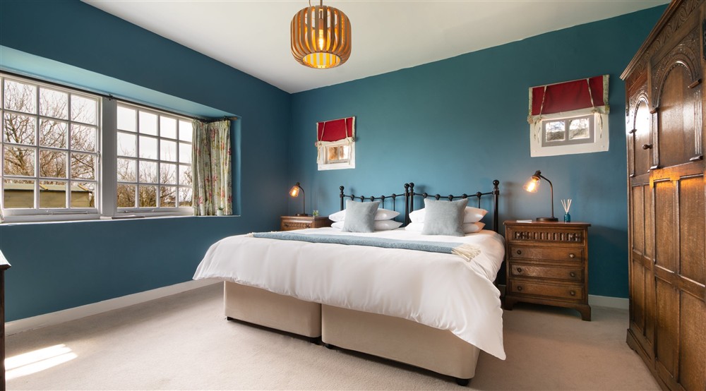 The double or twin bedroom at St Oswalds Cottage in Berwick-upon-tweed, Northumberland