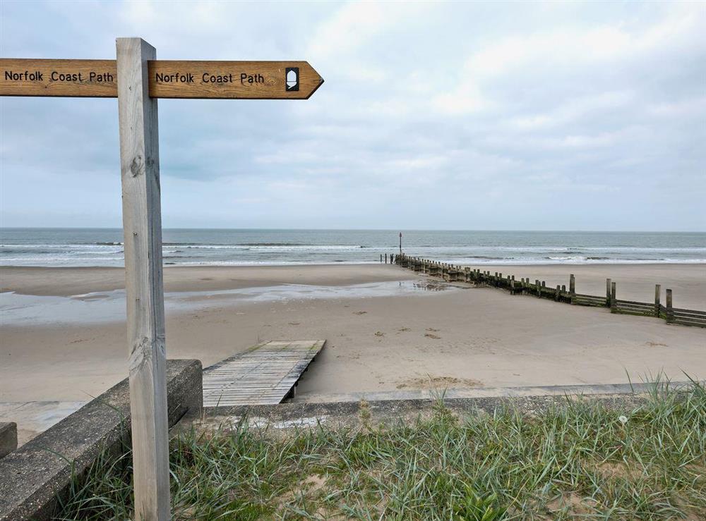 150 yards from the beach at St. Peters Court in Bacton, Norfolk