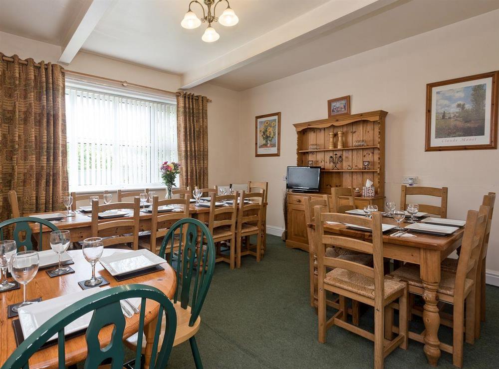 Large dining room at St. Peters Court in Bacton, Norfolk