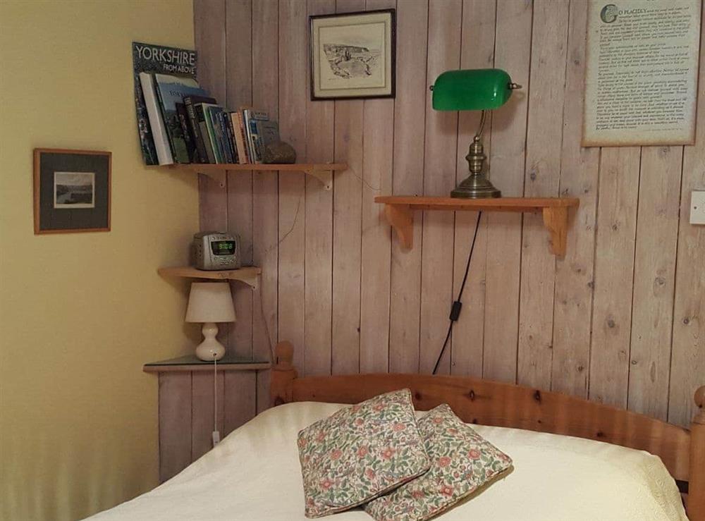 Cosy double bedroom at St Robert’s Chantry in Robin Hoods Bay, near Whitby, North Yorkshire