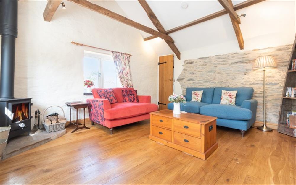 Another view of the lounge at Stable Barn Cottage in East Prawle