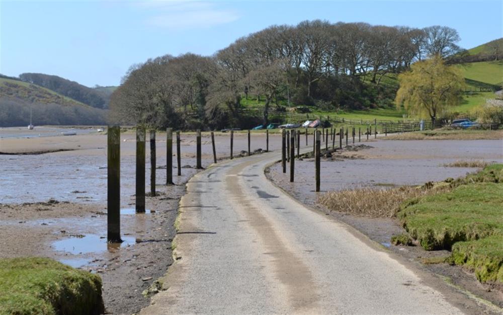 Aveton Gifford Tidal Road  at Stable Corner in Loddiswell