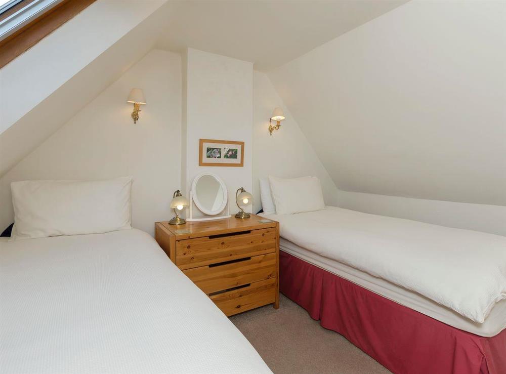 Good-sized twin bedroom at Stable Cottage in Alnwick, Northumberland