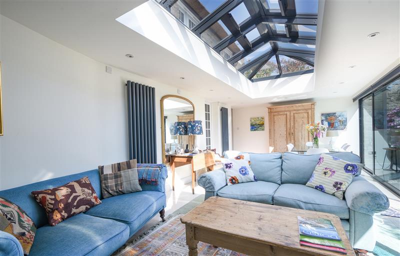 Relax in the living area at Stable Cottage, Burton Bradstock