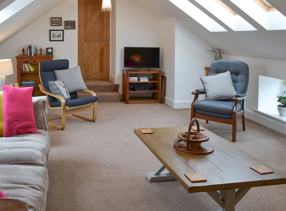 Living room at Stable Cottage in Chatton, near Wooler, Northumberland