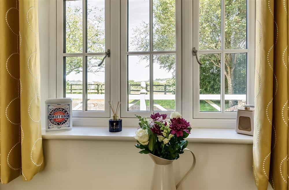 Glorious views across the surrounding countryside at Stable Cottage, Dorchester