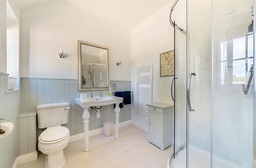 The en-suite shower room at Stable Cottage, Dorchester