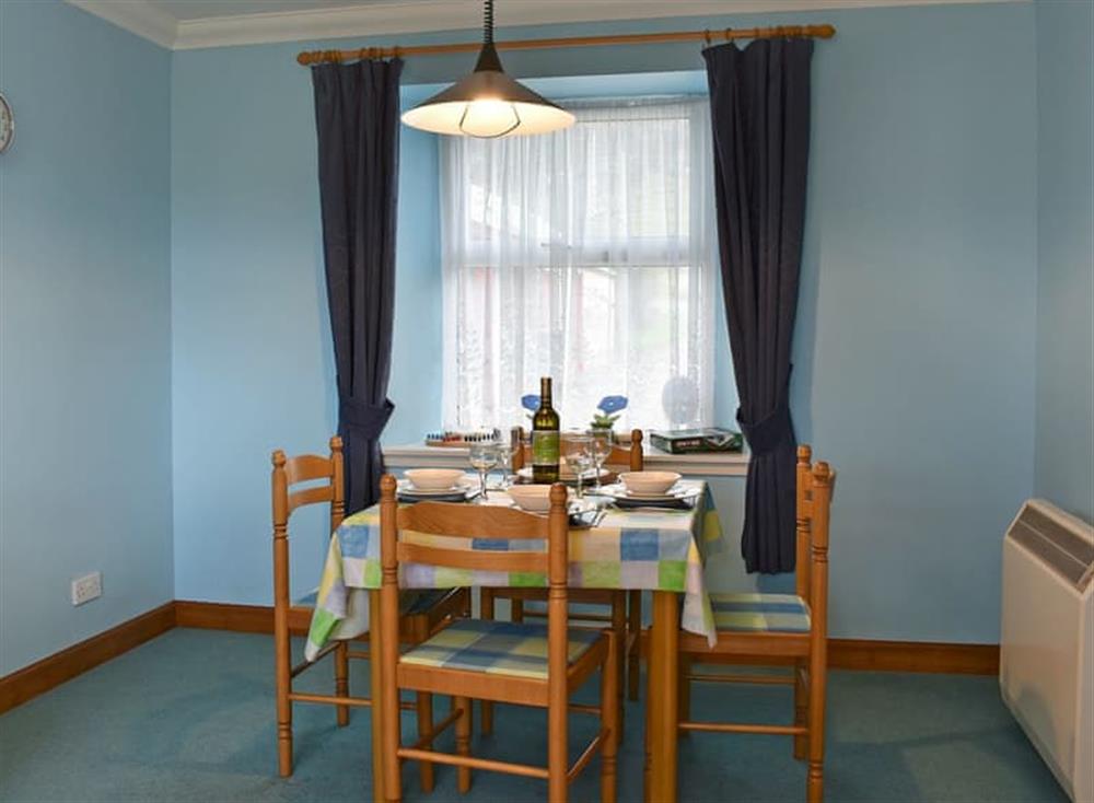 Attractive dining area at Stable Cottage in East Bennan, Isle Of Arran