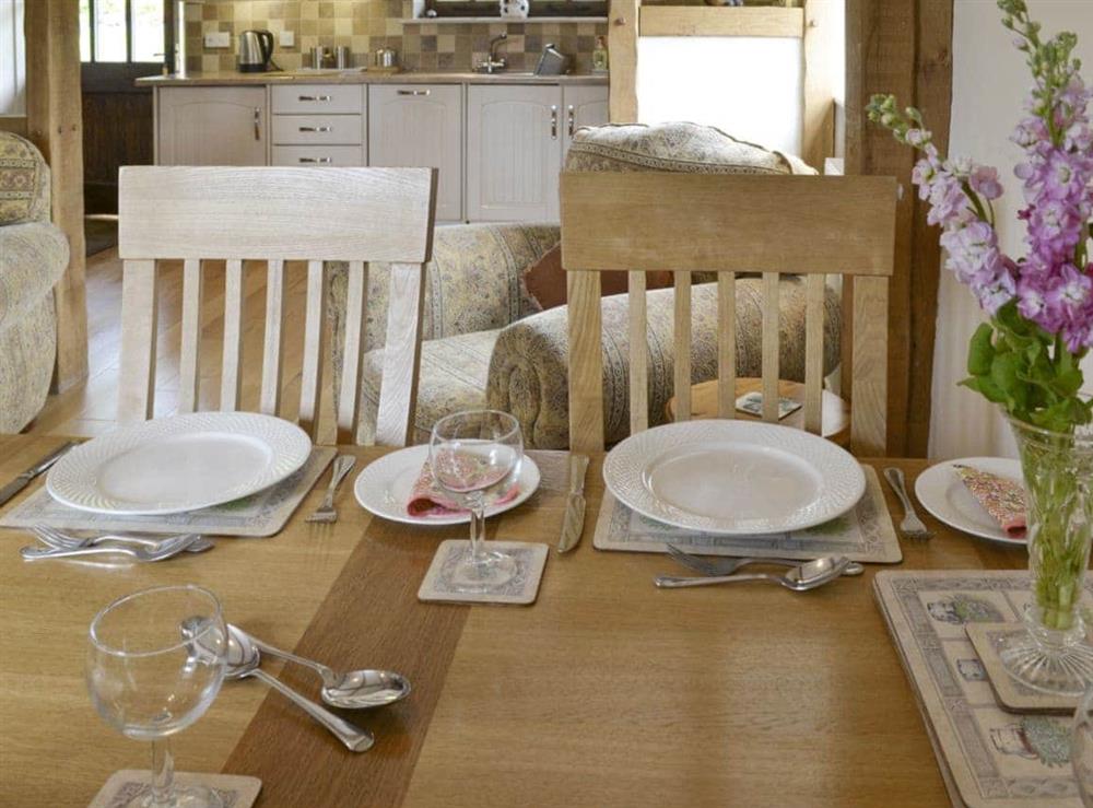 Convenient dining area at Stable Cottage in East Meon, Petersfield, Hants., Hampshire