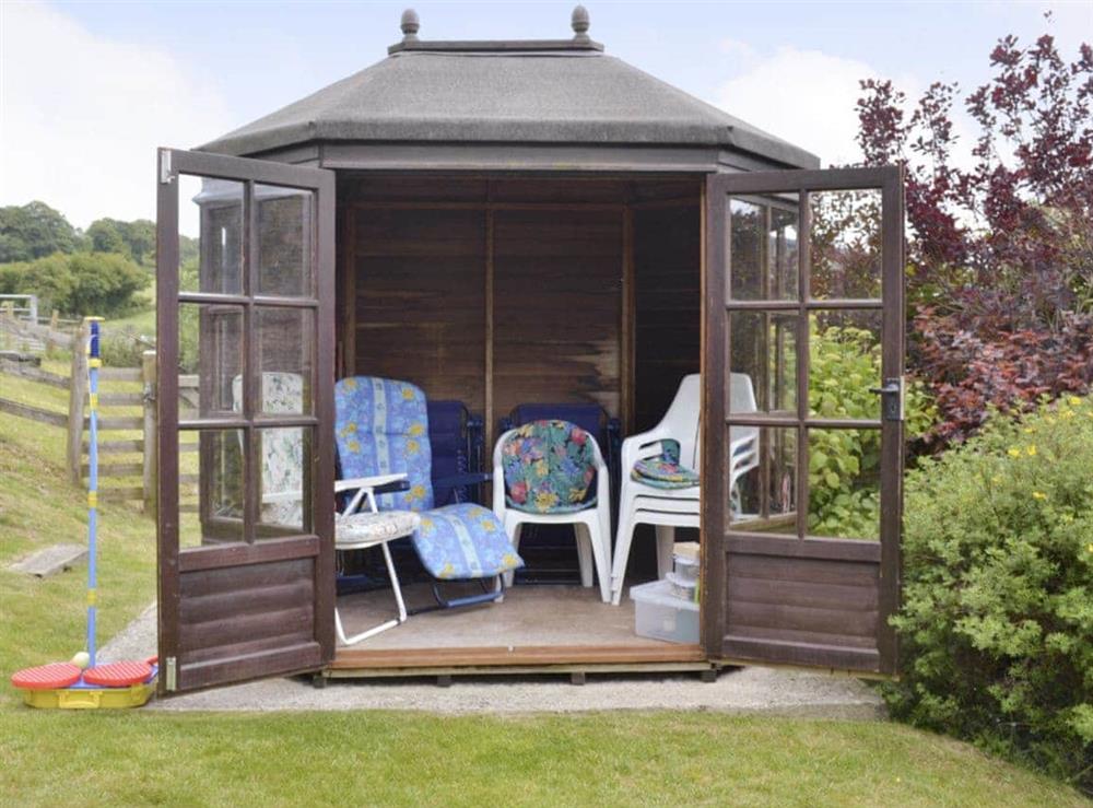 Useful summerhouse at Stable Cottage in East Meon, Petersfield, Hants., Hampshire