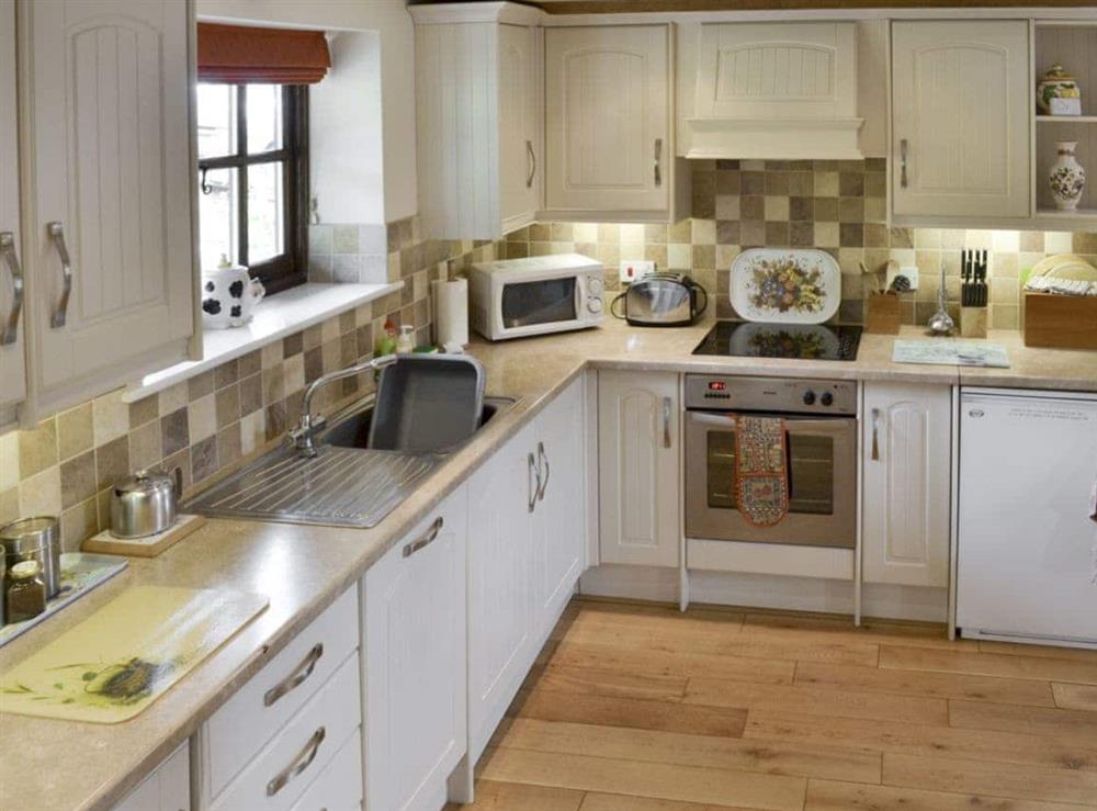 Well-equipped fitted kitchen at Stable Cottage in East Meon, Petersfield, Hants., Hampshire