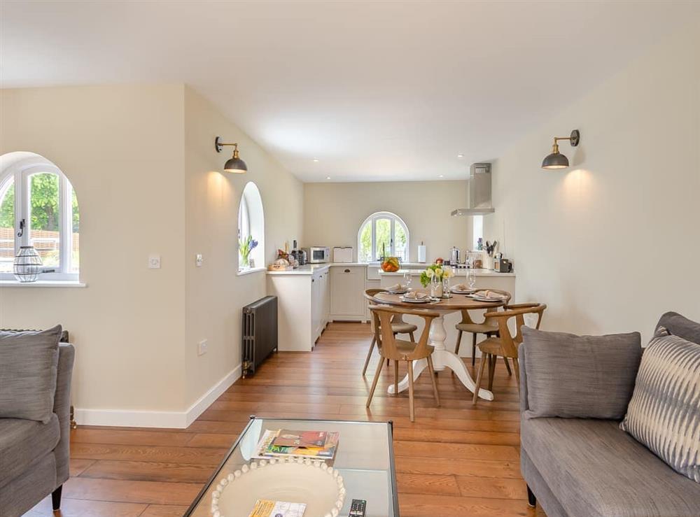 Open plan living space at Stable Cottage in Great Ryburgh, near Fakenham, Norfolk