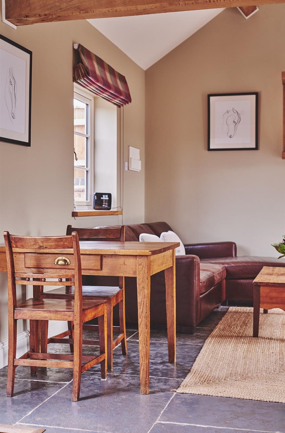 The dining table and chairs