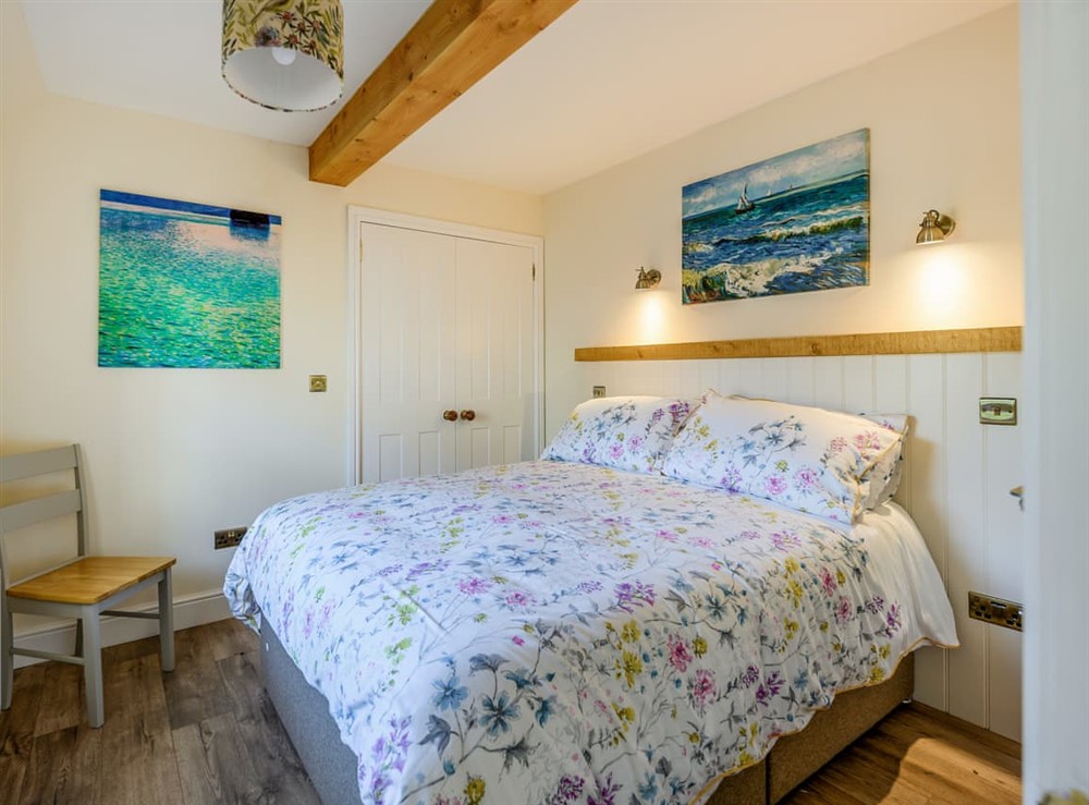 Double bedroom at Stable Cottage in Lathockar, near St Andrews, Fife