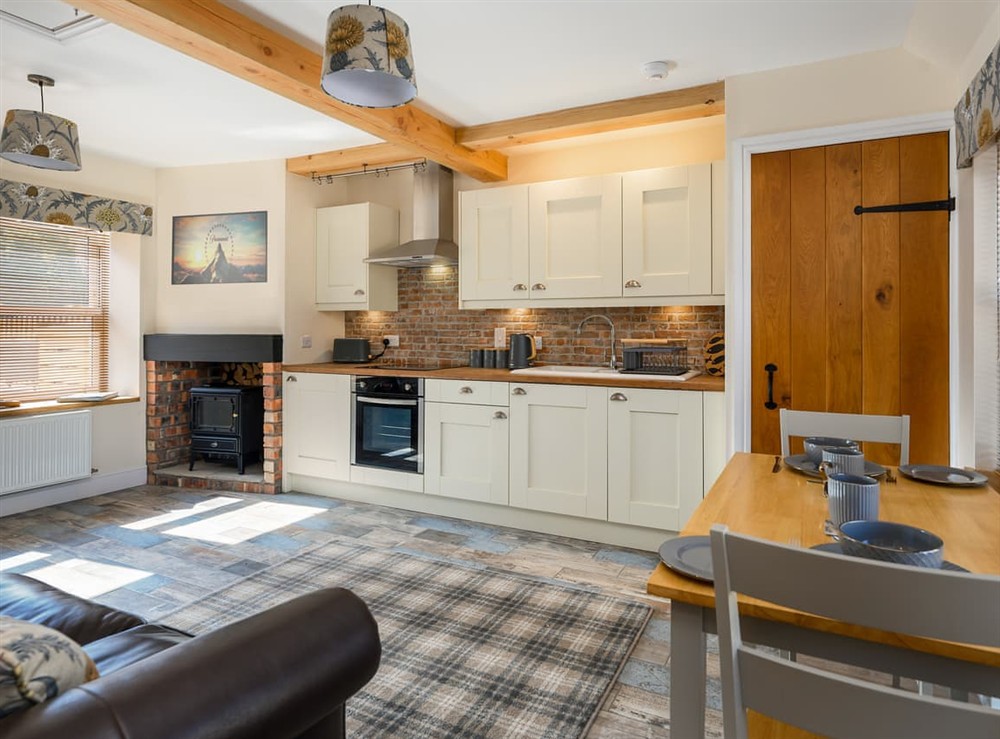 Open plan living space (photo 2) at Stable Cottage in Lathockar, near St Andrews, Fife