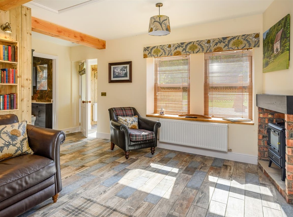 Open plan living space (photo 4) at Stable Cottage in Lathockar, near St Andrews, Fife