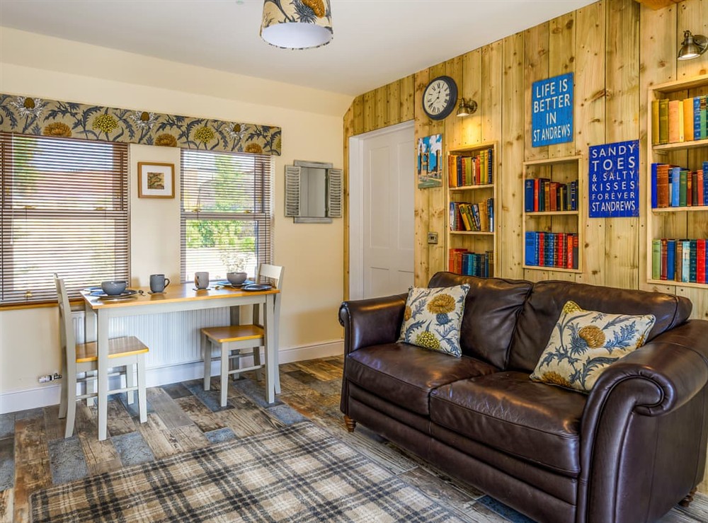 Open plan living space (photo 5) at Stable Cottage in Lathockar, near St Andrews, Fife
