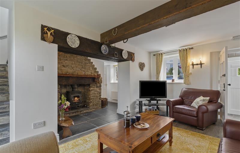 The living room at Stable Cottage, New Quay