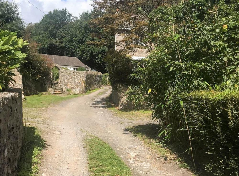 Access road at Stable Cottage in Penally, near Tenby, Pembrokeshire, Dyfed