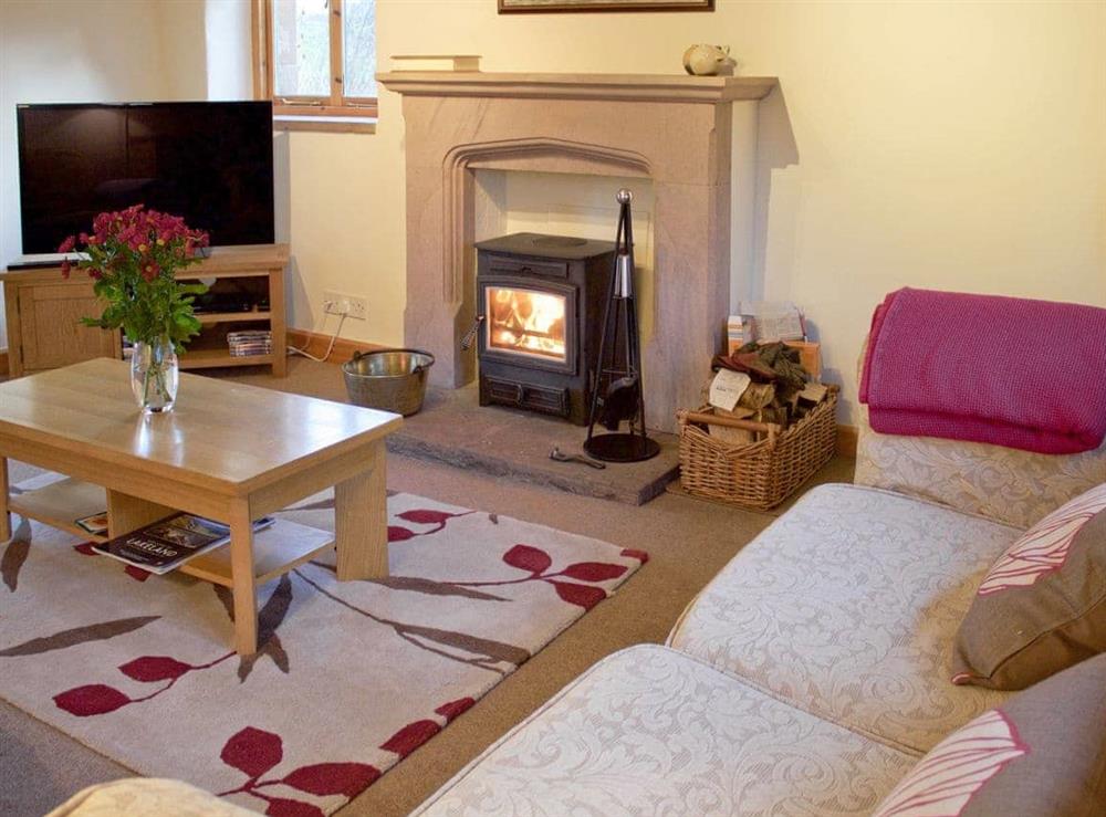 Elegant living room at Stable Cottage in Penrith, Cumbria