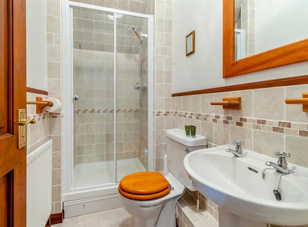 En-suite at Stable Cottage in Rosedale East, near Pickering, North Yorkshire